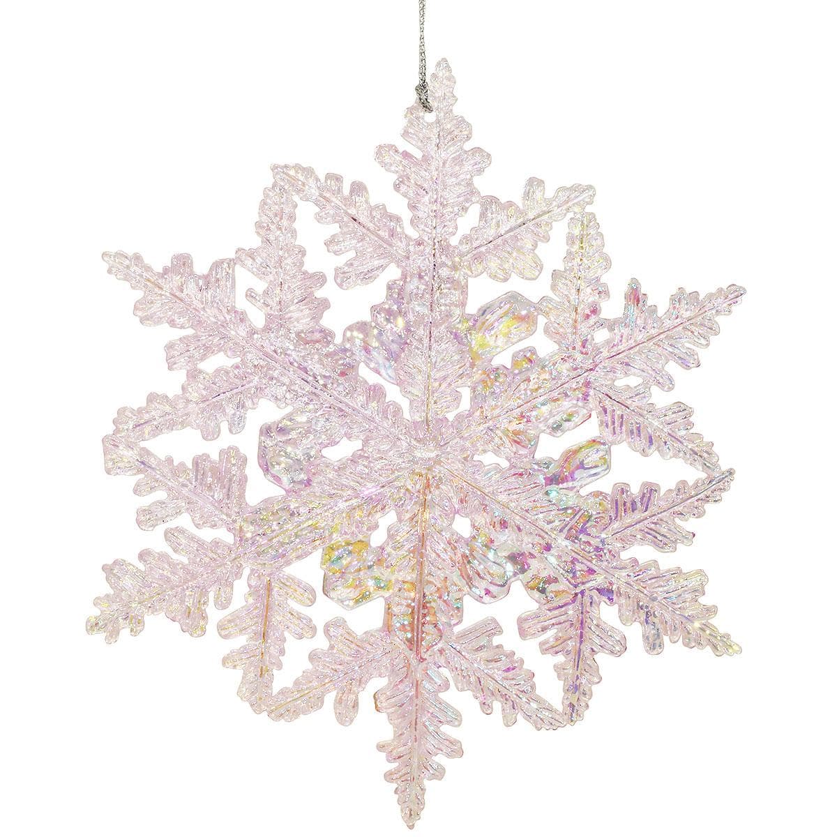 Purple Iridescent Snowflake Ornament