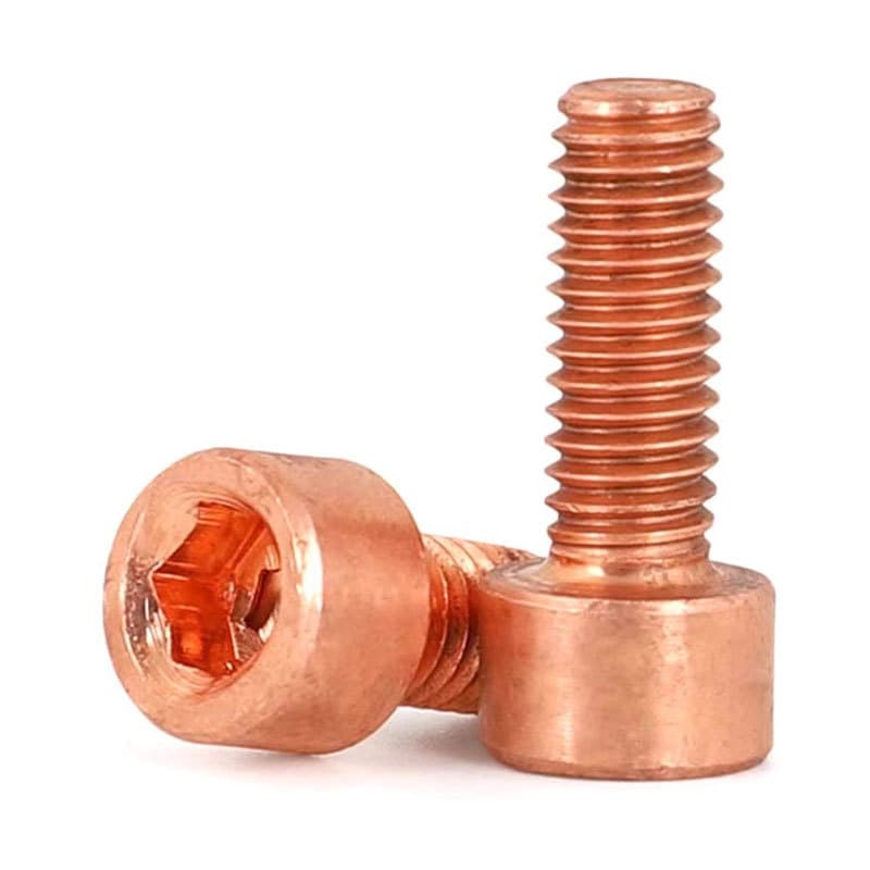 Pure Copper Cu Allen Bolt Hex Socket Cap Head Screws - Aotuo Precision