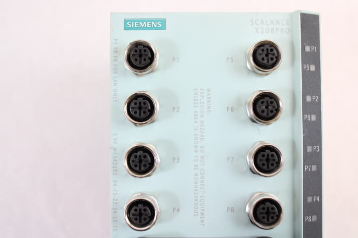 SIEMENS SCALANCE X208PRO 6GK5208-0HA10-2AA6 managed IE Switch -used ...