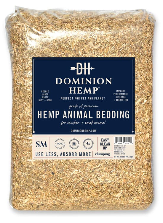 Hemp Bedding, Small Bag (2+ Cubic Feet) - Dominion Hemp