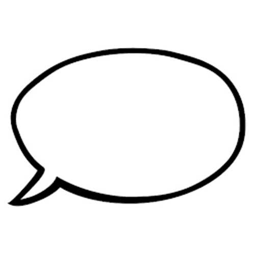 Speech Bubble Cutout - Persoanlised Speech Bubble Cutout