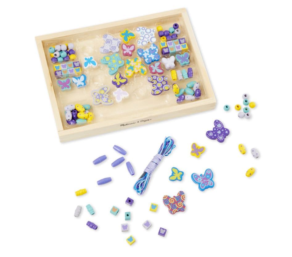 MELISSA AND DOUG - PERLES EN BOIS SUR LE THÈME DES PAPILLONS ...