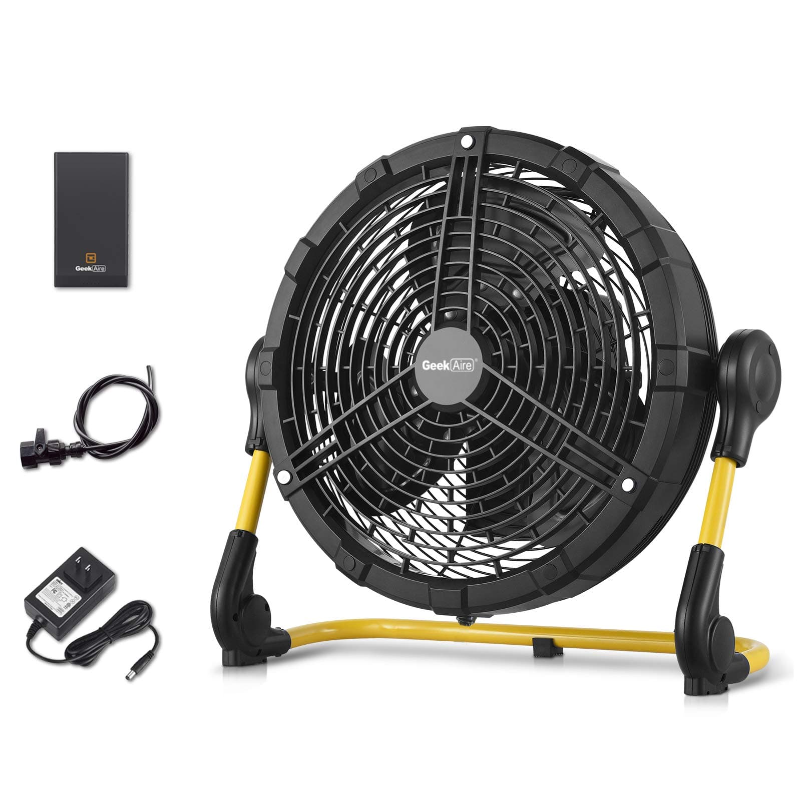 10 inch Rechargeable Outdoor High Velocity Floor Fan | Geek Aire