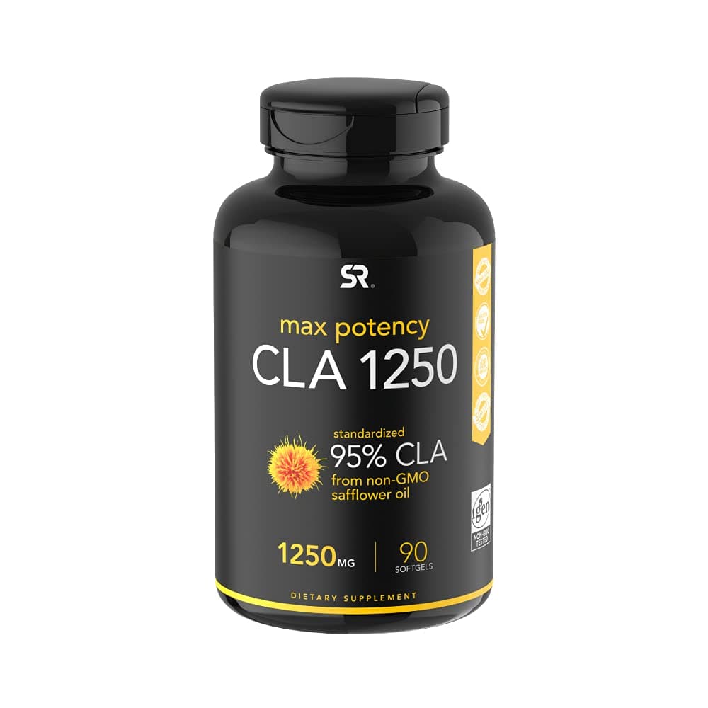 Sports Research CLA 1250 Max Potency - 1250 mg 90 Softgels for Weight ...