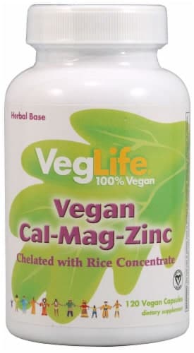 VegLife Vegan Cal Mag Zinc, 120 Vegan Capsules - Ralphs