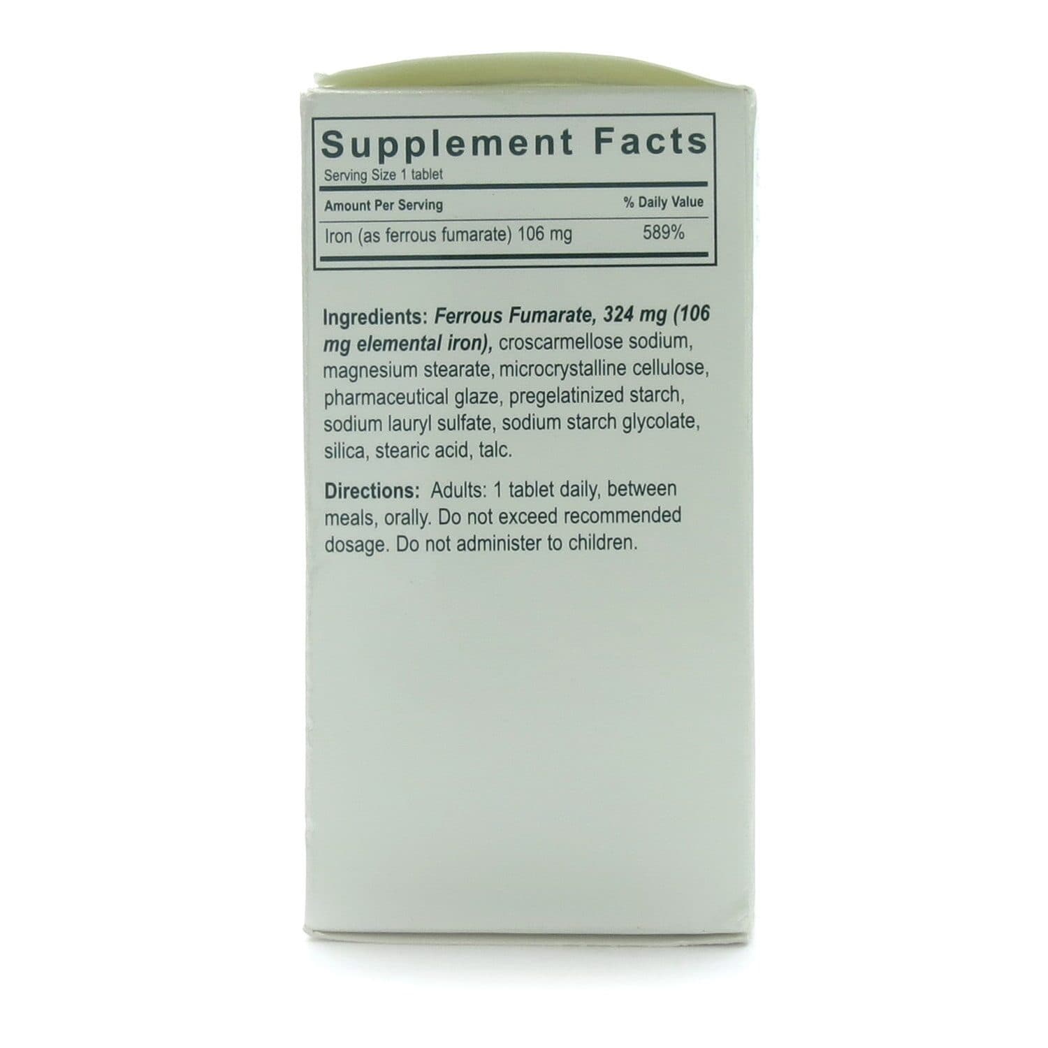 Ferrous Fumarate 324 mg Tablets, 100 Count | McGuff