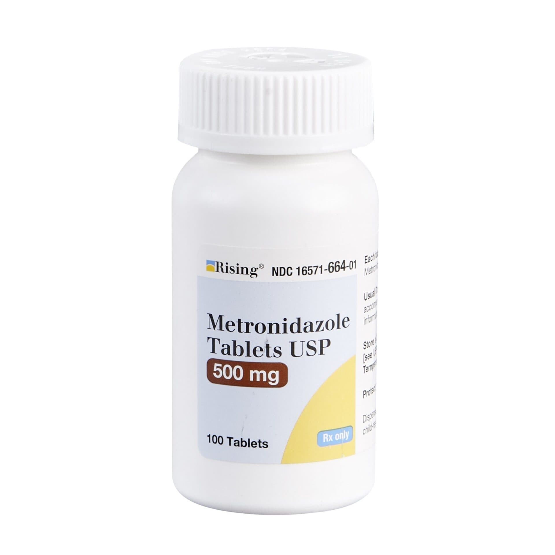 Metronidazole 500 mg Tablets, 100 Count | McGuff