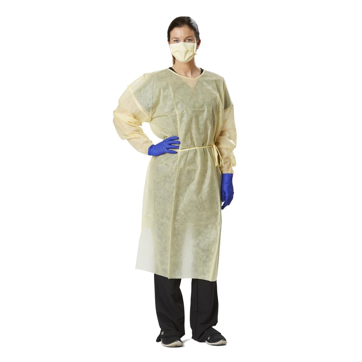 Medline Disposable AAMI Level 1 Over-the-Head SMS Isolation Gown | Medline