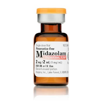Midazolam Injection USP, 2mg, 2mL, 25 x 2mL (C4) (DEA Required) - Merit ...