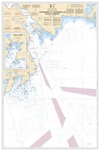 Nautical Charts Online - Chart CHS4237DECOR, Approaches to / Approches ...