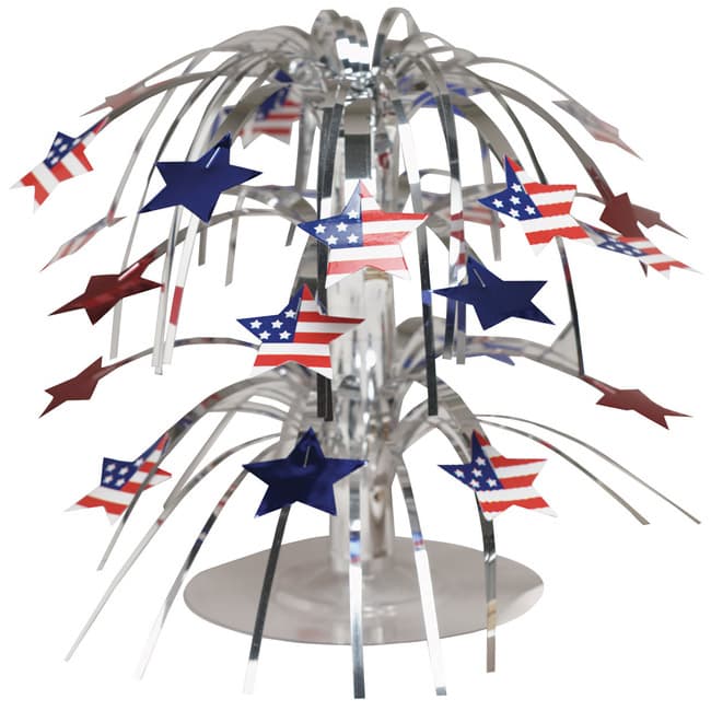 Stars American Flags Mini Cascade Centerpiece: Party at Lewis Elegant ...