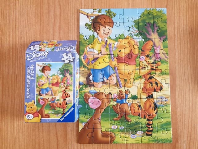 54 PIECE MINI Puzzle Winnie The Pooh Disney Ravensburger Complete £4.99 ...