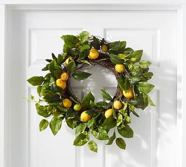 Faux Lemon Wreath | Pottery Barn