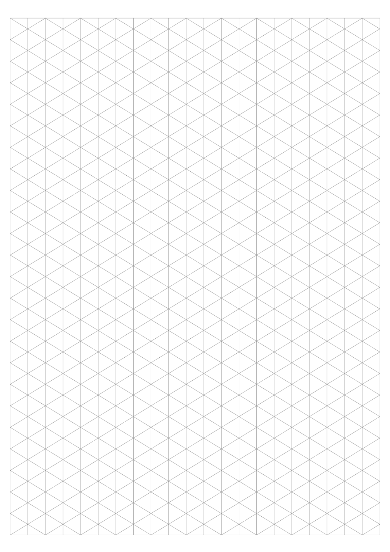 Isometric Grid Paper - 13 Free PDF Printables | Printablee
