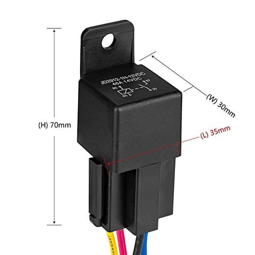 Jtron Kfz-Relais-Kabelsatz 12V 40A 4-Pin SPDT | Relaissockel.de