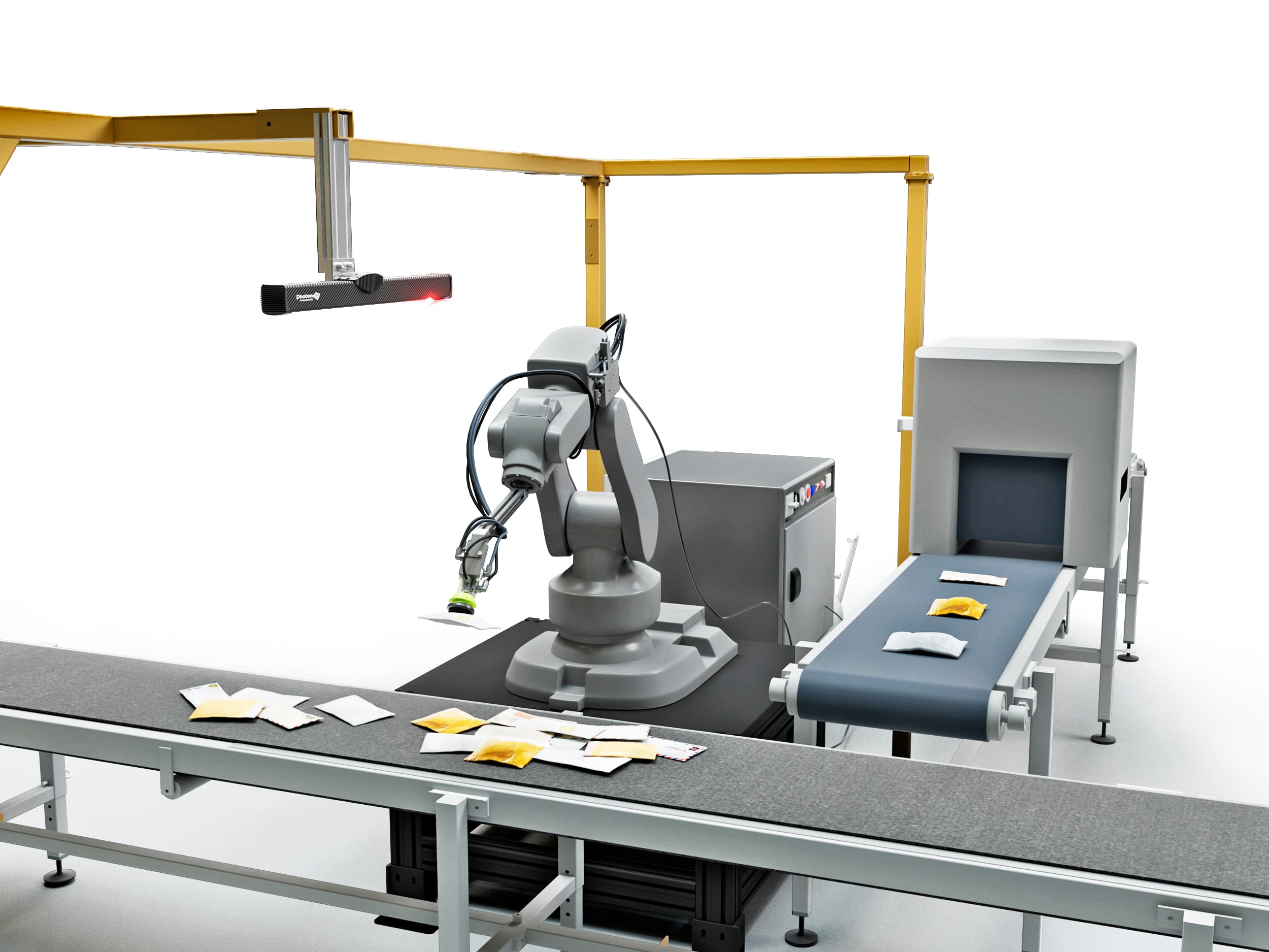 Singulation and sorting of parcels can benefit from AI-powered robots