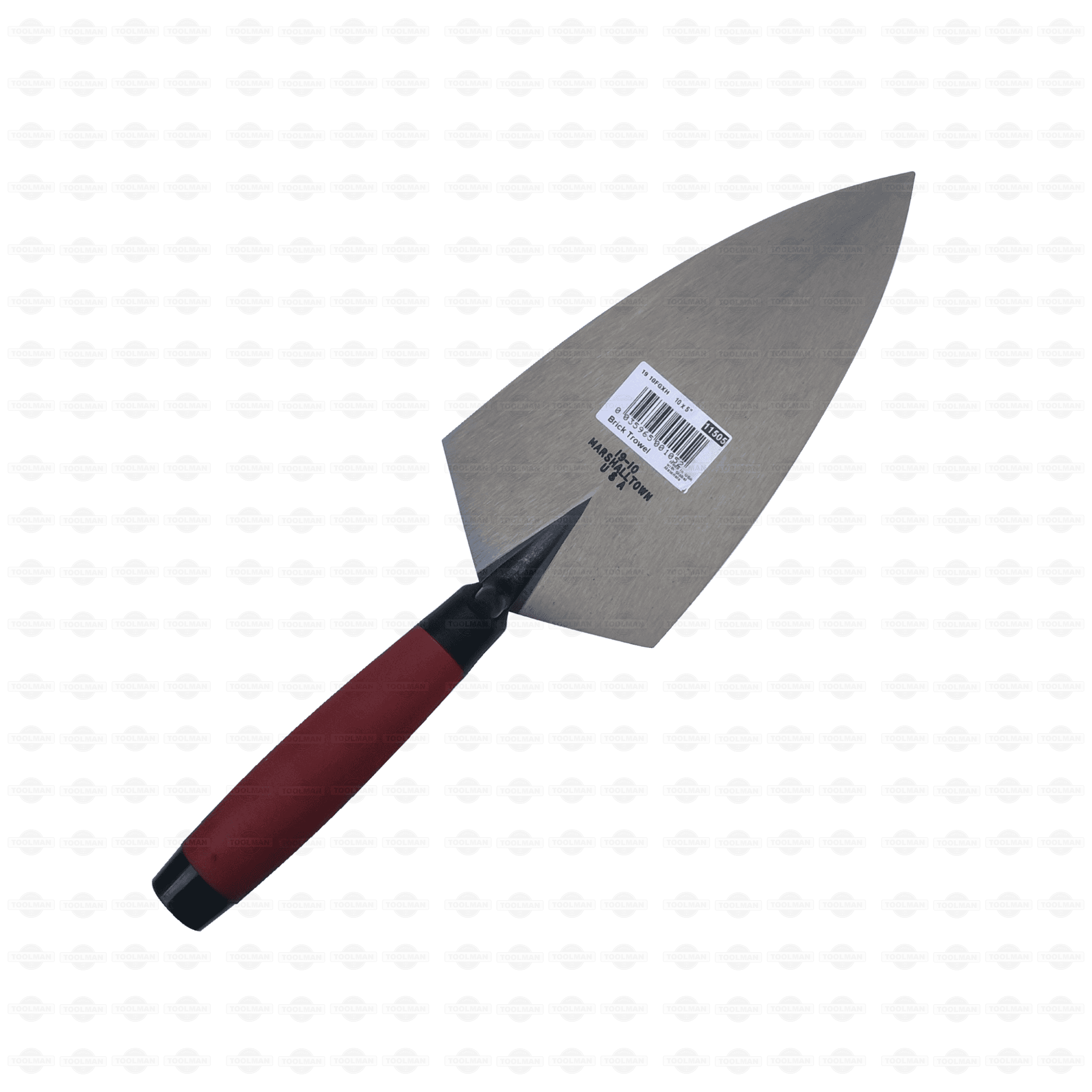 Marshalltown 19-10 Brick Trowel Philadelphia Pattern - DuraSoft Handle