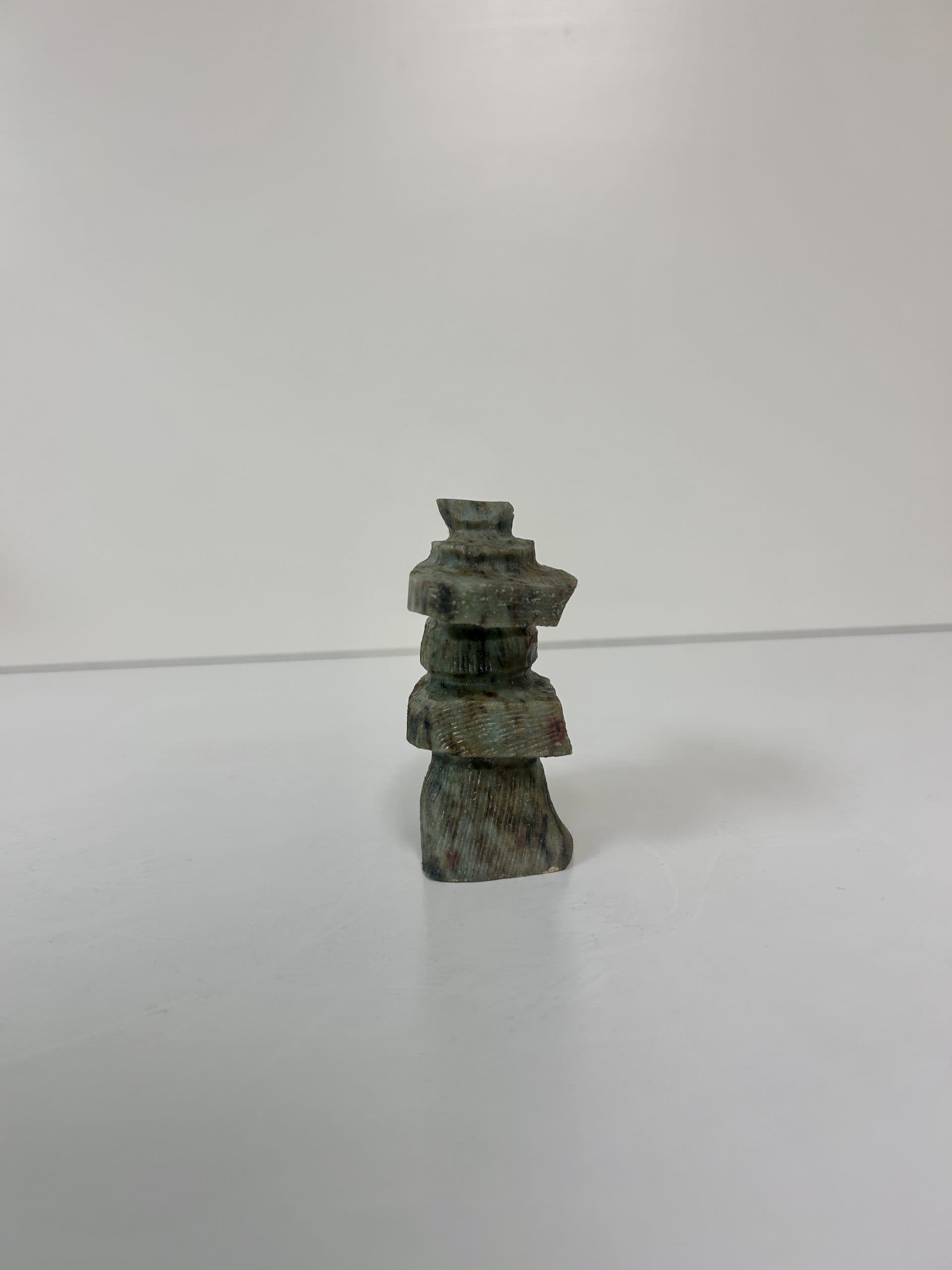 “Inukshuk” original soapstone carving by Anthony Antoine – 3.5″ tall ...