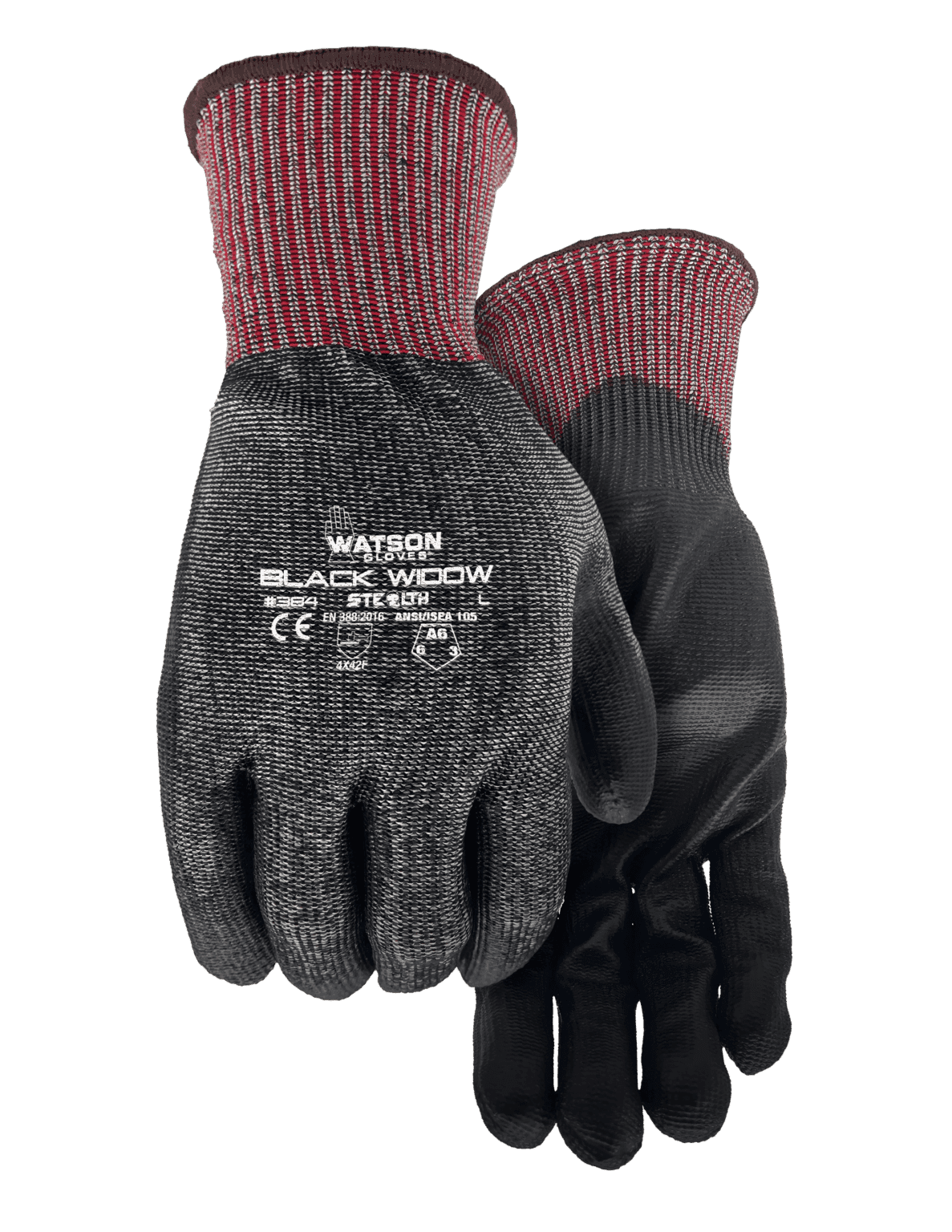 384 Black Widow Stealth Cut Resistant WasteNot Glove - Watson Gloves