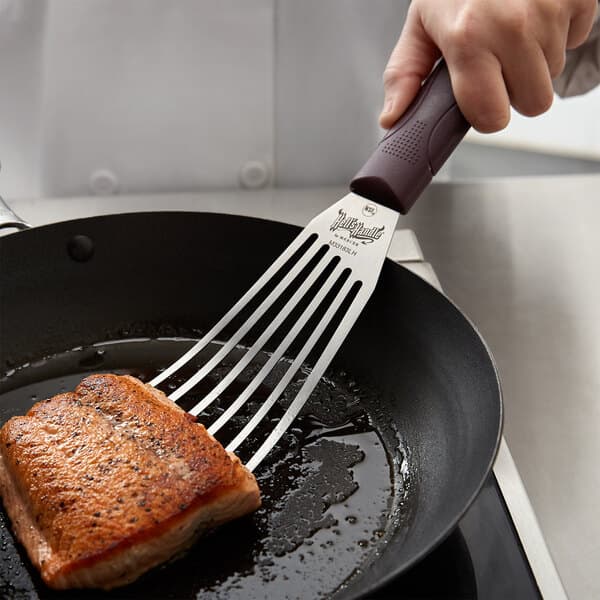 Mercer Culinary Hell's Handle® 6" Slotted Fish Turner (Left-Handed)
