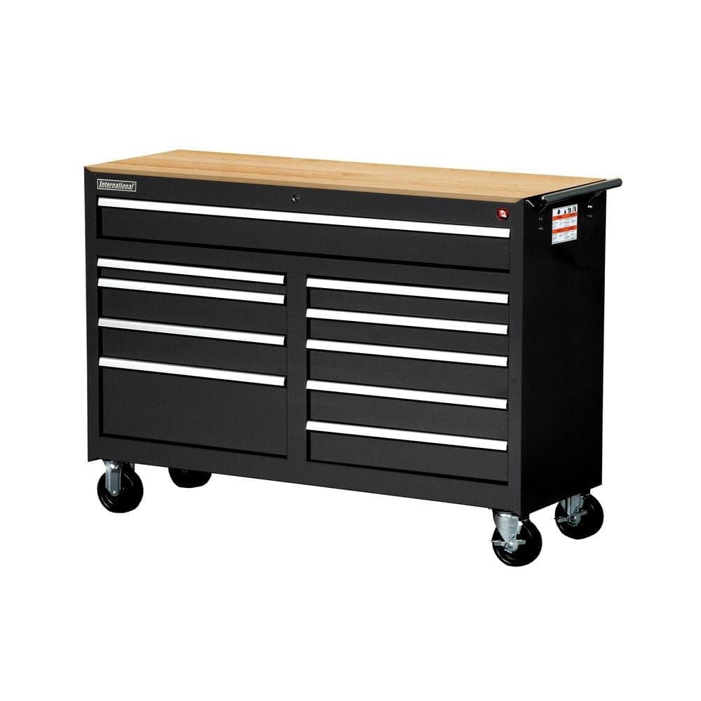 Husky 52 In. 18-Drawer Tool Chest And Rolling Tool Cabinet Combo In ...