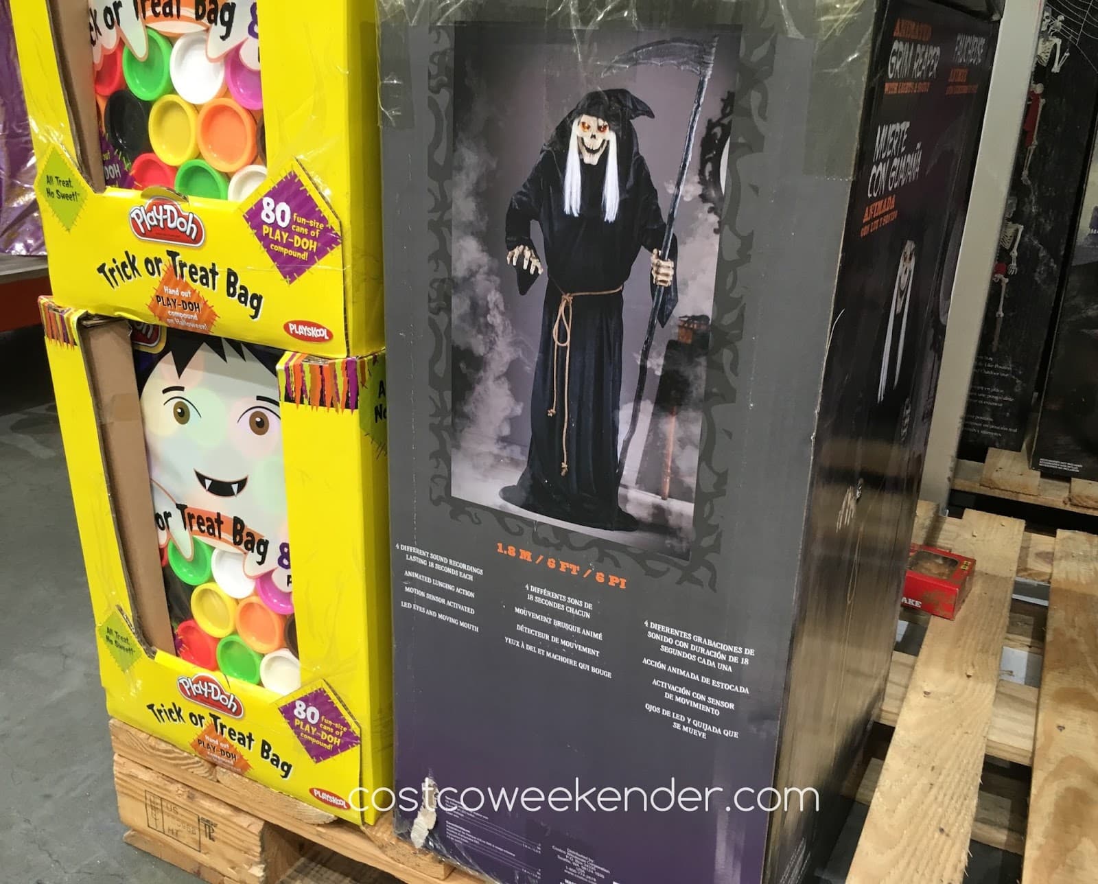 6-Foot Animated Grim Reaper with Lights and Sounds | Costco Weekender