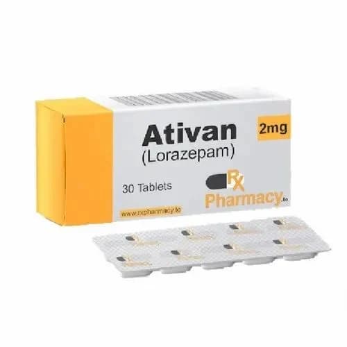 Ativan 2 Mg Lorazepam, 50 Tablets, Treatment: Anxiety,Panic Attacks at ...