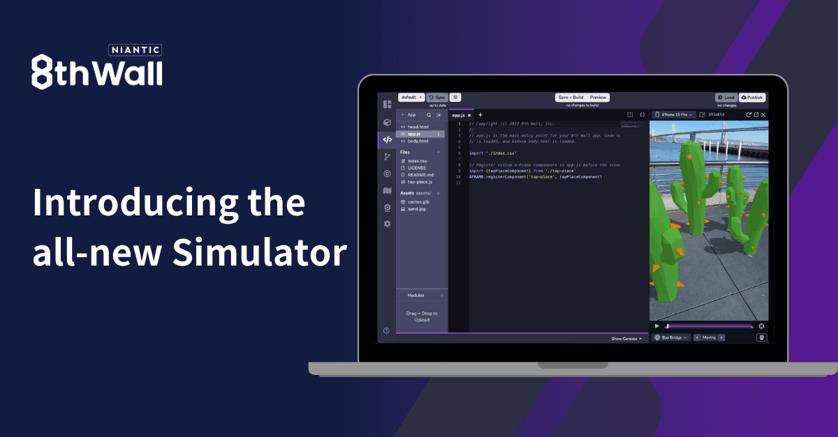 Accelerate WebAR development with the all-new 8th Wall Simulator ...