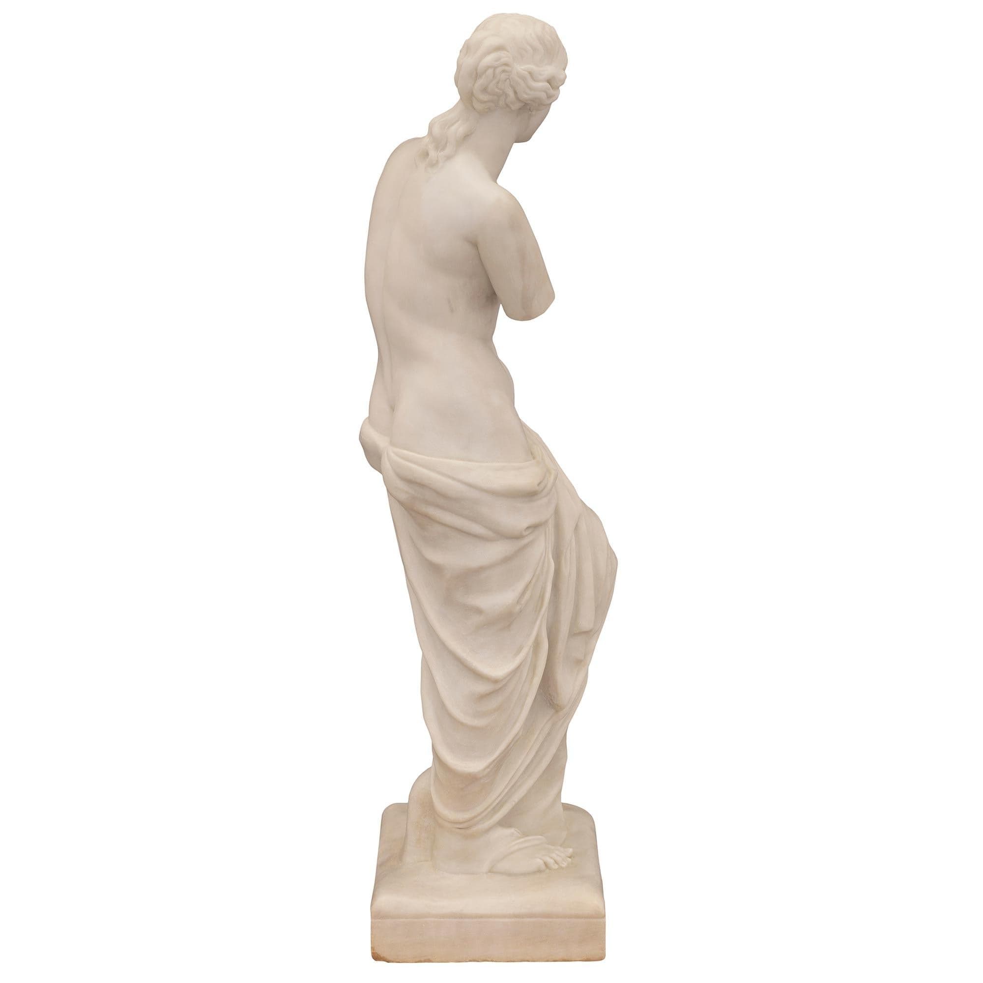 Italian 19th Century Neo-Classical St. Marble Statue of Venus De Milo ...