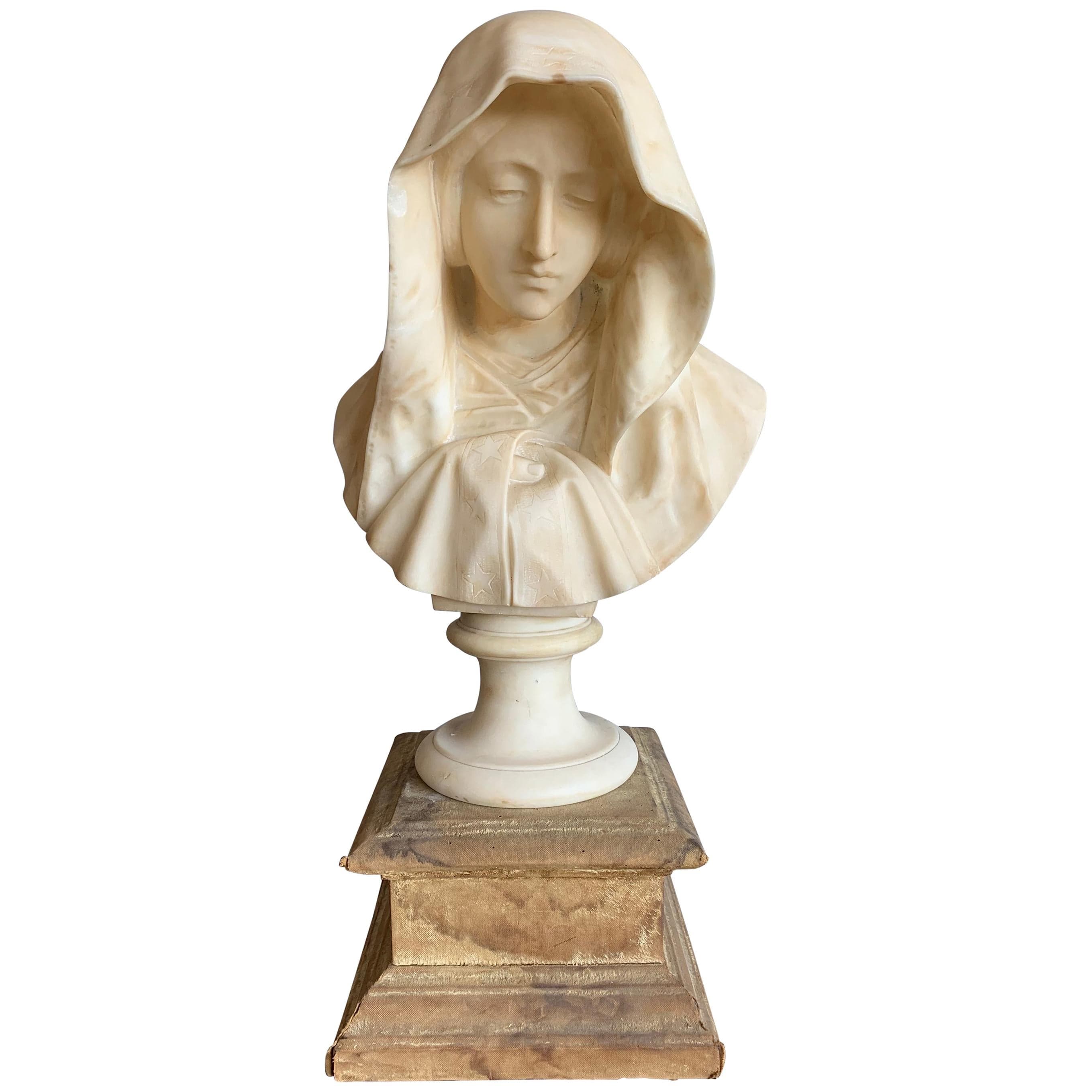 Bust Virgin Mary, Virgin with Shrine, Bust Virgin With Baby Jesus ...