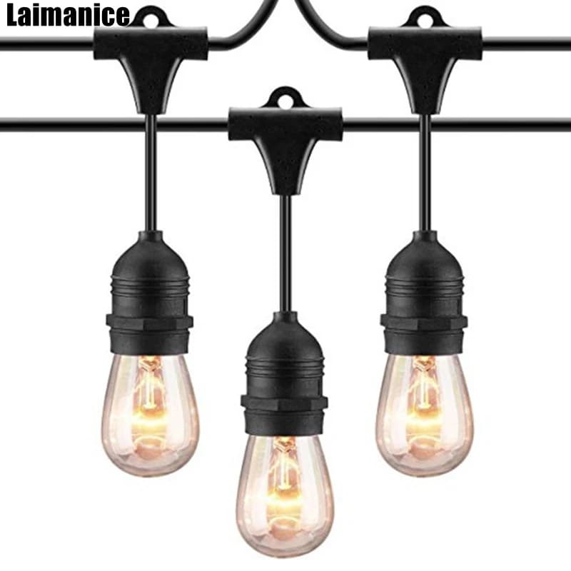 DHL Weatherproof Outdoor String Lights E26/E27 Commercial Grade Heavy ...