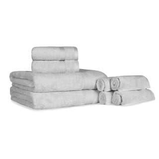 Egyptian Cotton 8-Piece Towel Set, Assorted Towels, Guest Bath Decor ...