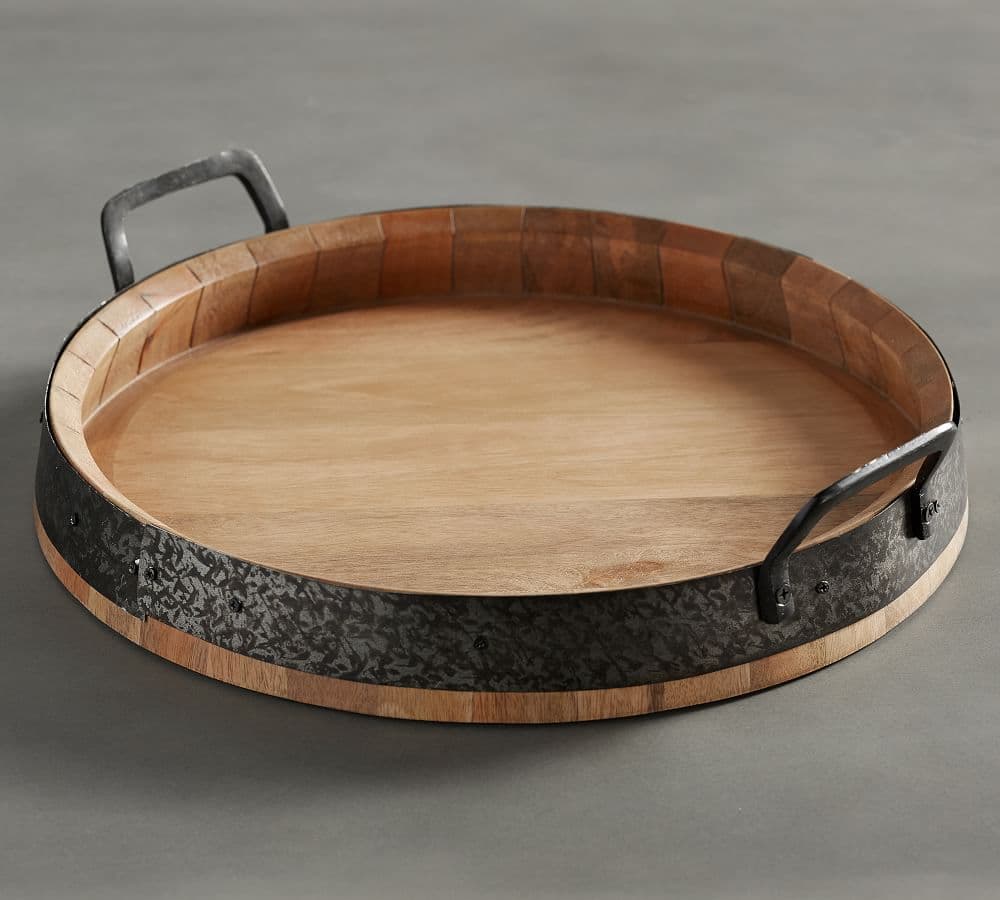 Barrel Top Serving Tray | Pottery Barn