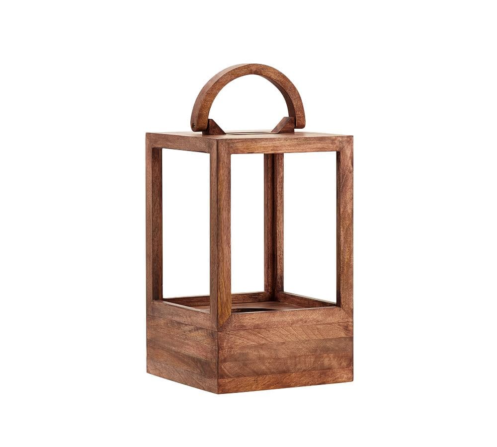 Decker Mango Wood Lantern Collection | Pottery Barn