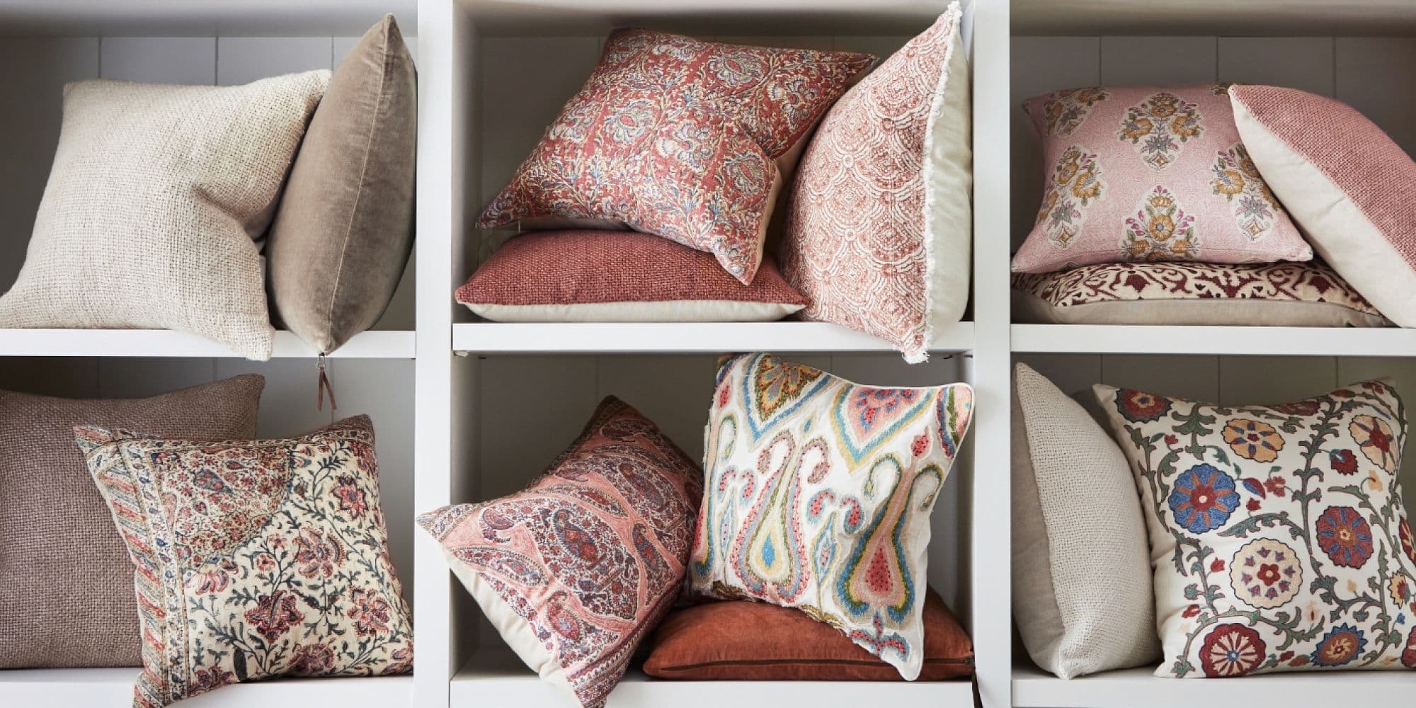 Reilley Embroidered Decorative Pillow Covers | Pottery Barn