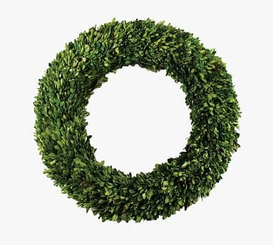 Preserved Boxwood Round Wreath - 24" | Pottery Barn
