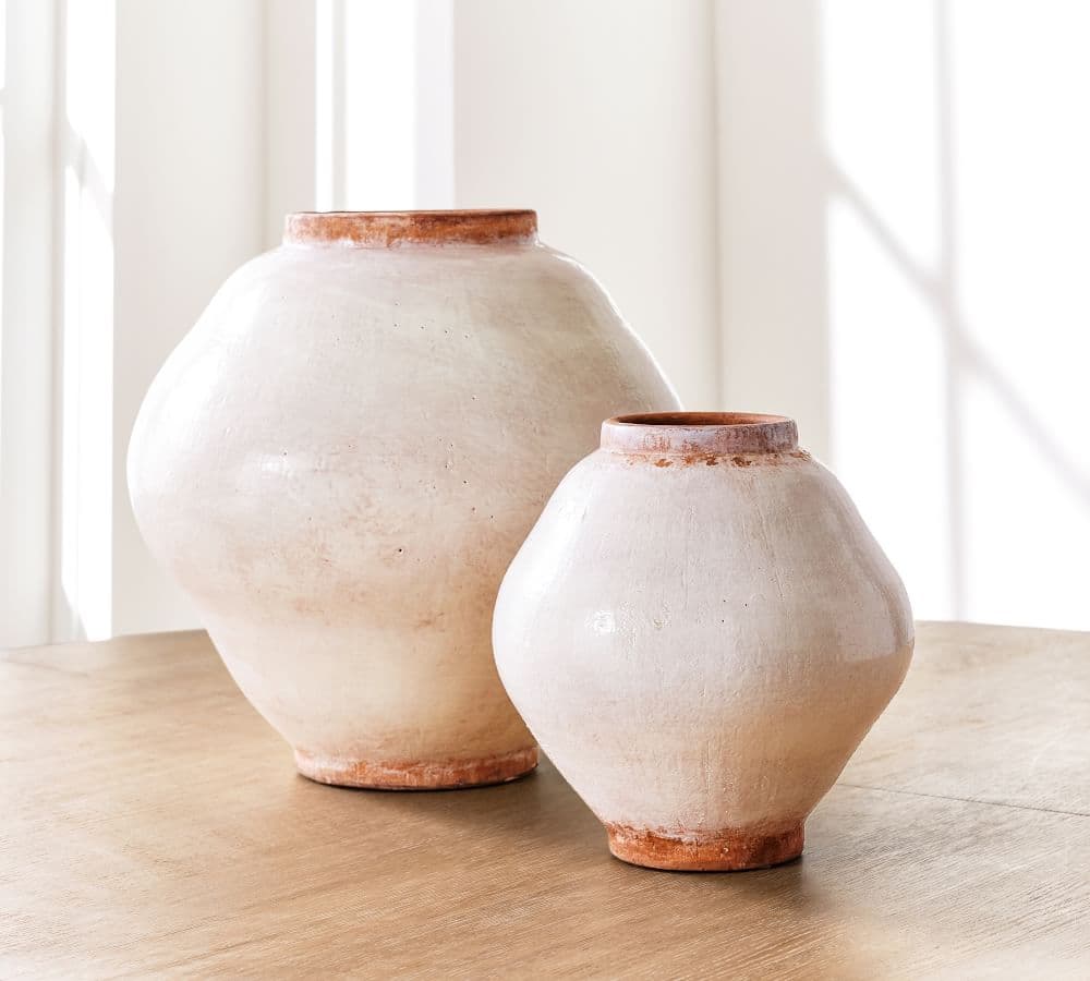 Handcrafted Glazed Terracotta Vases | Pottery Barn