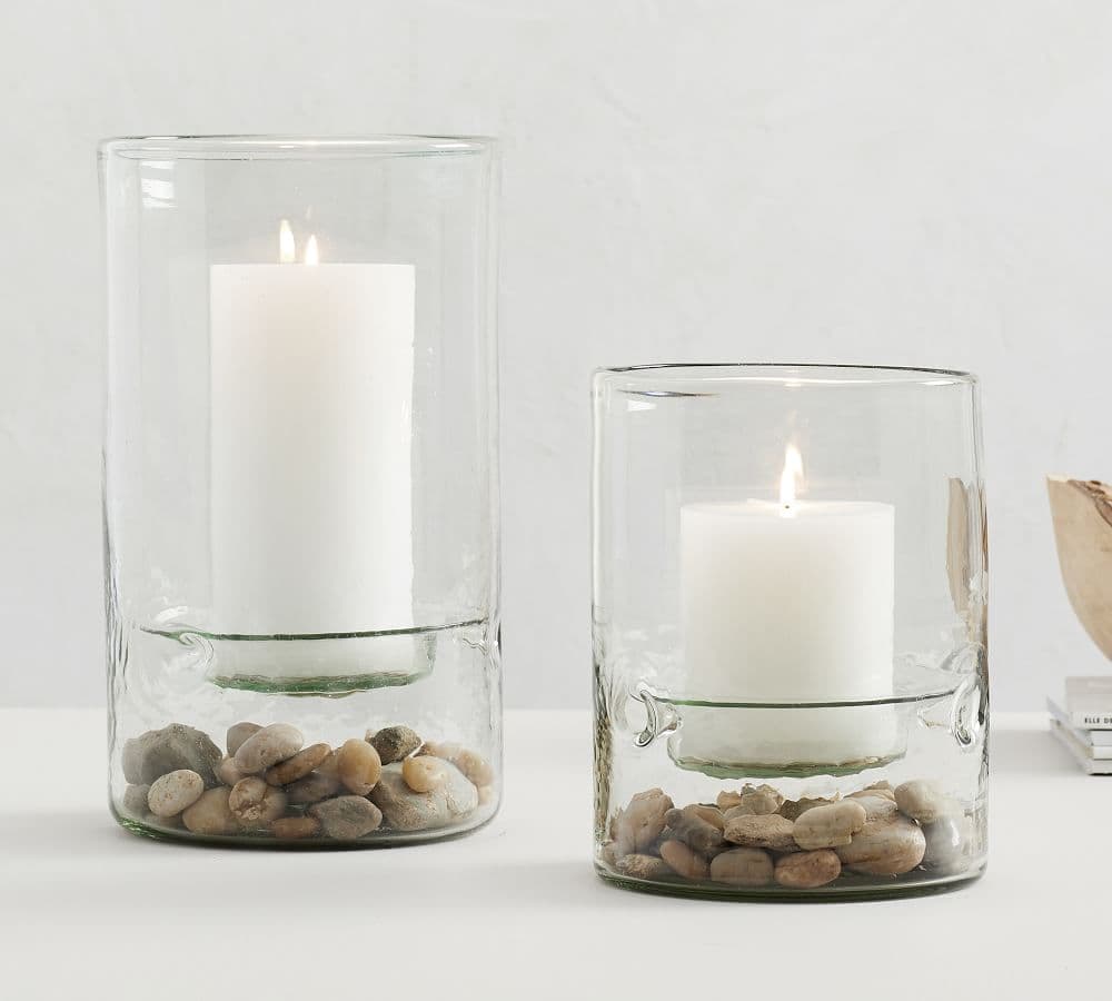 Recycled Glass Display Hurricane | Pottery Barn