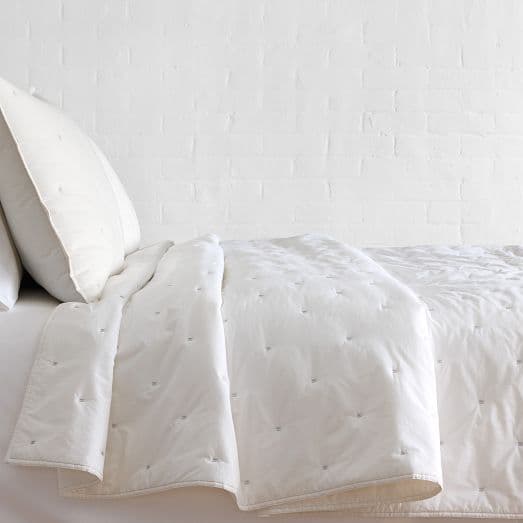 Washed Cotton Percale Quilt & Shams | West Elm
