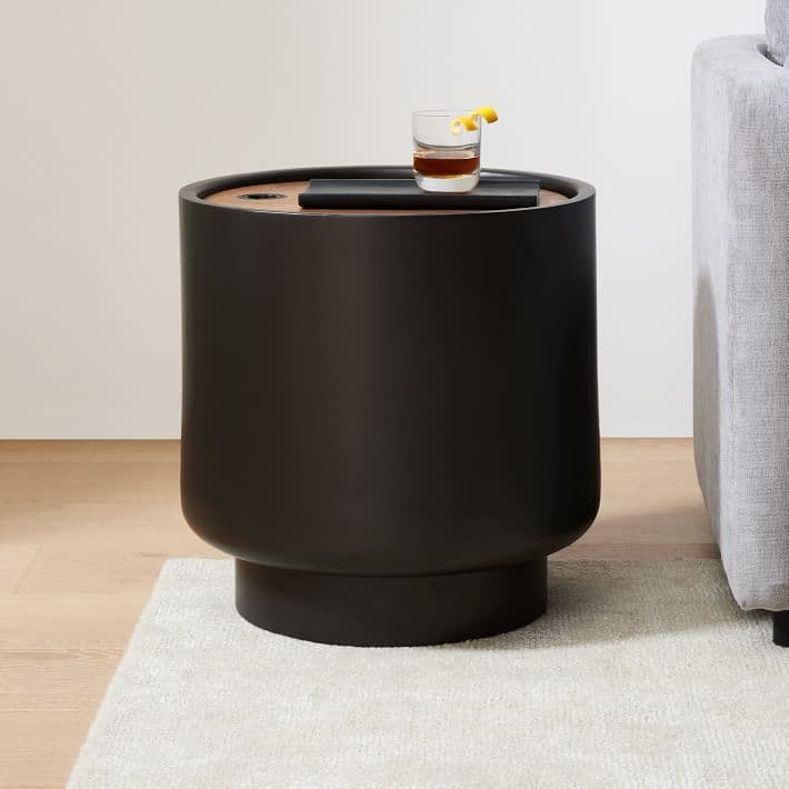 Drum Storage Side Table (20") | West Elm