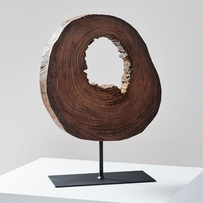 Wood Slice Object on Stand, Decorative Accents | West Elm