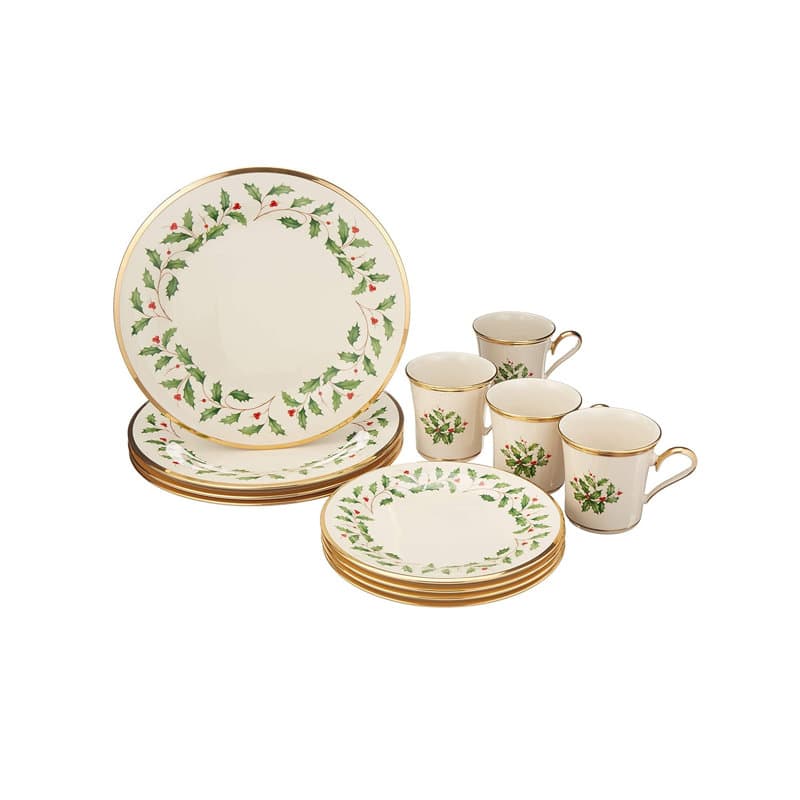 Lenox Holiday 12-Piece Plate & Mug Set & Reviews | Wayfair