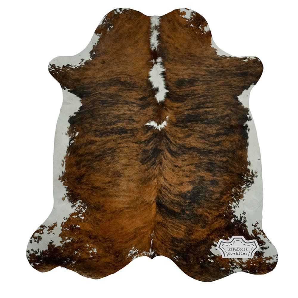 Appaloosa Cowhides Tapis naturel moyen en cuir de vache tricolore et ...
