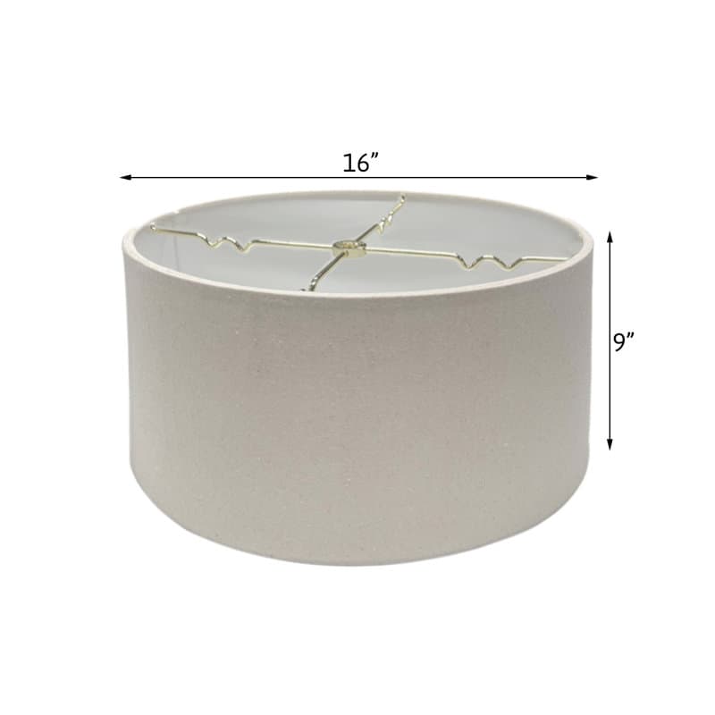 Ebern Designs 9'' H Linen Drum Lamp Shade | Wayfair