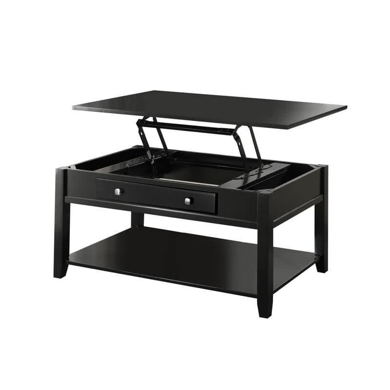 Latitude Run® Black Finish Coffee Table W/Lift Top | Wayfair