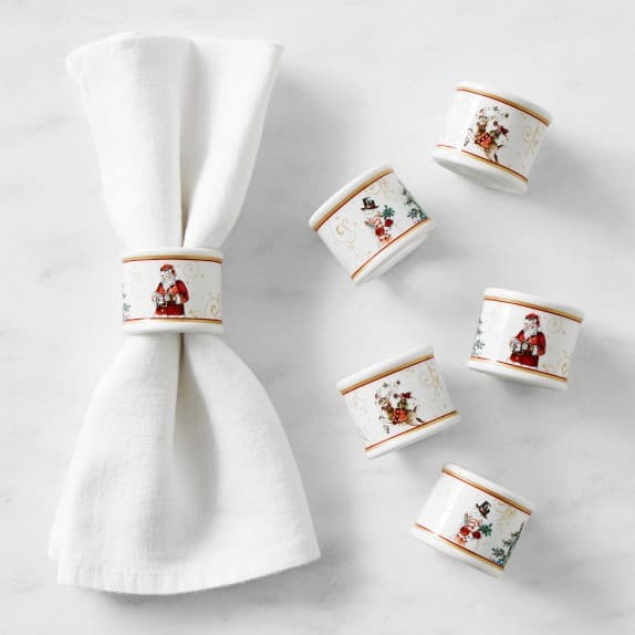 Twas the Night Before Christmas Napkin Rings - Set of 6 | Williams Sonoma
