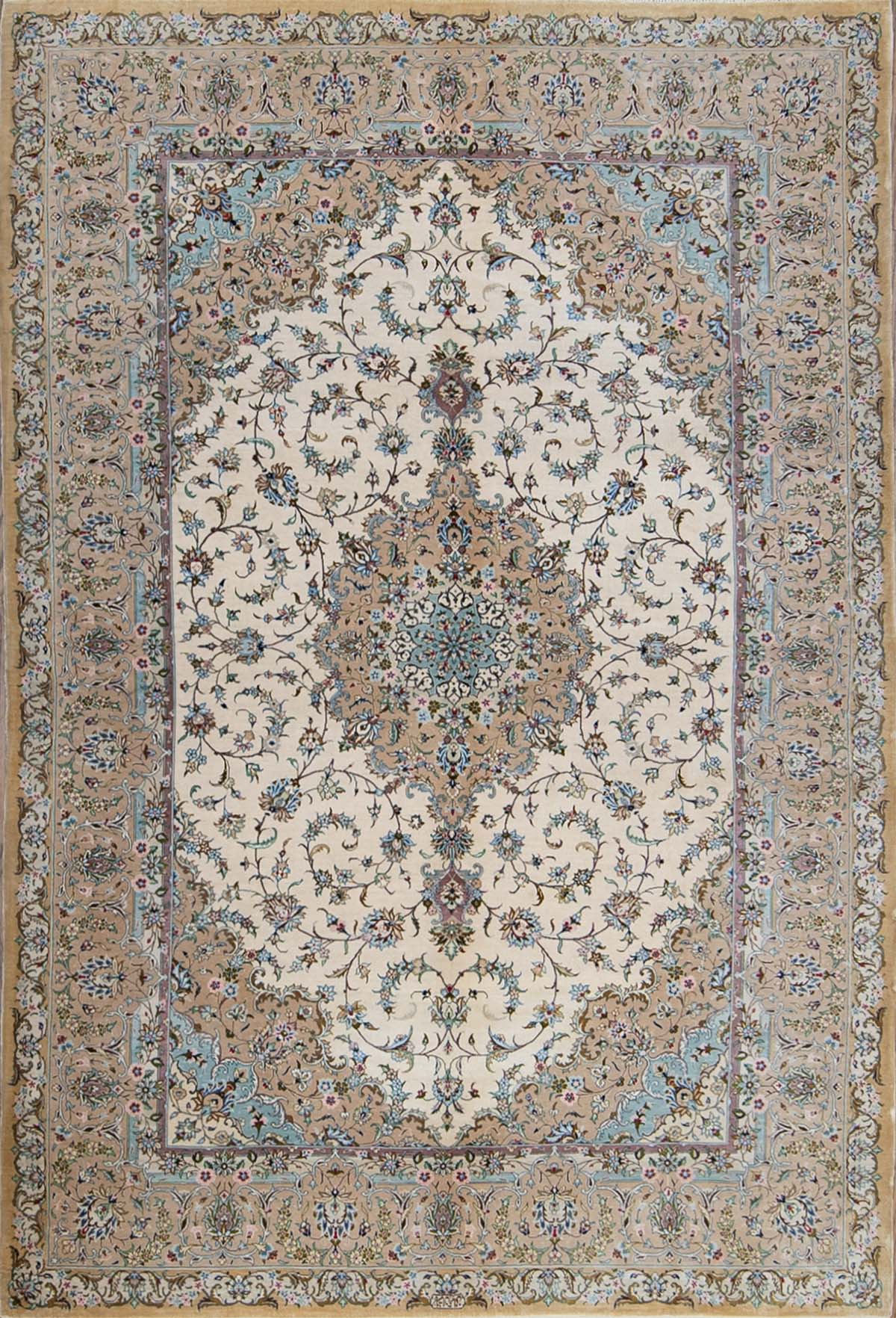 Pure Silk Rug Sale | Persian Kashan Silk Rug - Beautiful Rugs