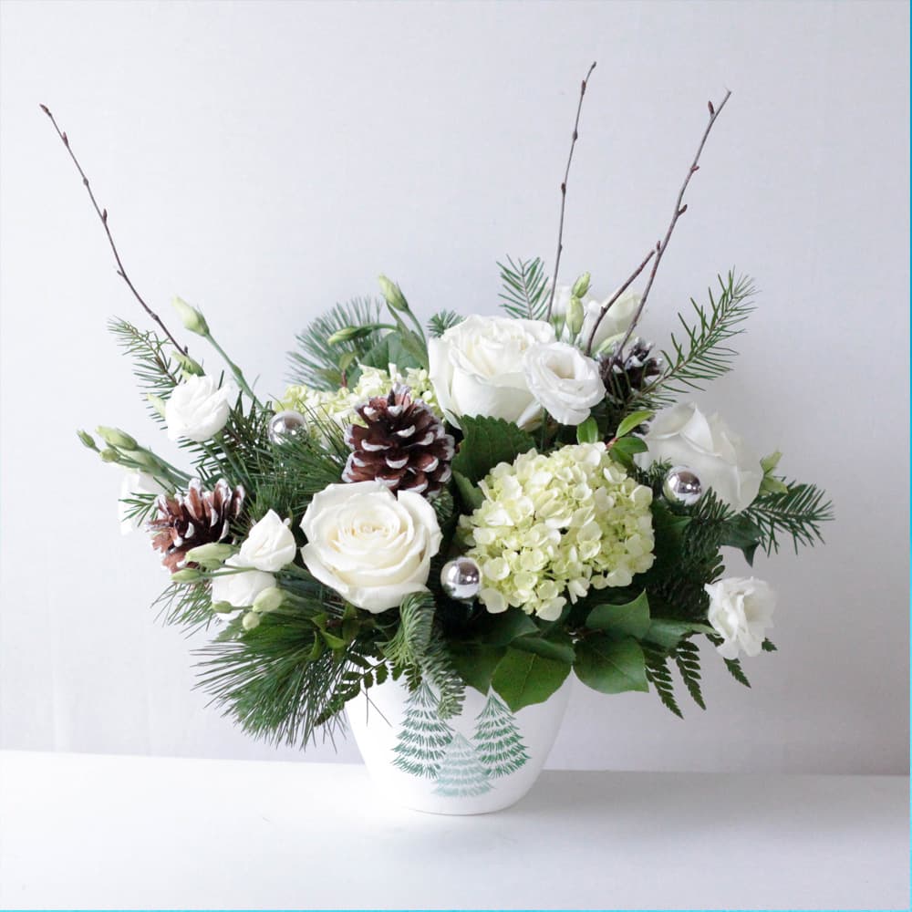 WINTER Snowy Pines (OLD) X Floral Arrangement in Austin, TX | Ben White ...