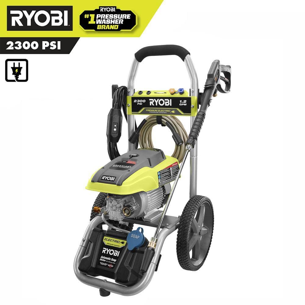 RYOBI RY142300 2300 PSI 1.2 GPM High Performance Electric Pressure ...