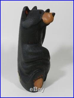 Big Sky Carvers Hand Carved Black Bear Waving Sculpture | Big Sky Carvers